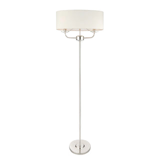 Nixon Floor Lamp Bright Nickel - KC at HOME