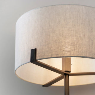 Hayfield Floor Lamp Bronze/Natural - KC at HOME