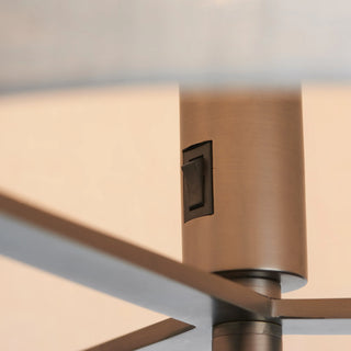 Hayfield Floor Lamp Bronze/Natural - KC at HOME