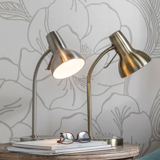 Amalfi USB Table Lamp Nickel - KC at HOME
