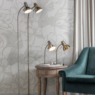 Amalfi USB Table Lamp Nickel - KC at HOME