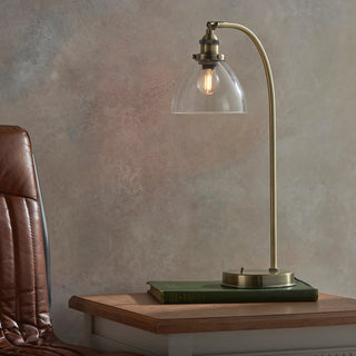 Hansen Table Lamp Antique Brass - KC at HOME