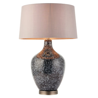 Ilsa Table Lamp Grey Black - KC at HOME