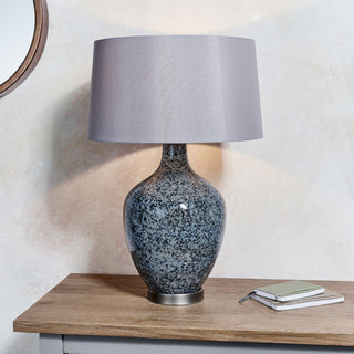Ilsa Table Lamp Grey Black - KC at HOME
