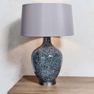 Ilsa Table Lamp Grey Black - KC at HOME