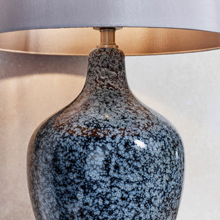Ilsa Table Lamp Grey Black - KC at HOME