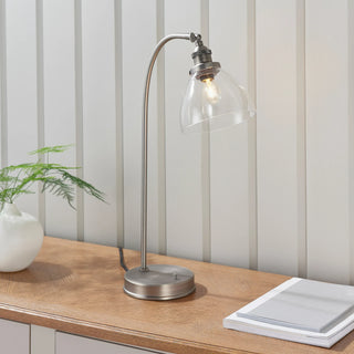 Hansen 1 Table Light Brushed Silver - KC at HOME