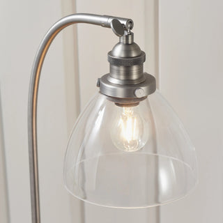 Hansen 1 Table Light Brushed Silver - KC at HOME