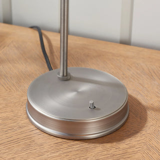 Hansen 1 Table Light Brushed Silver - KC at HOME