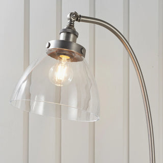 Hansen 1 Floor Light Brushed Silver - KC at HOME