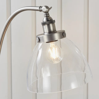 Hansen 1 Floor Light Brushed Silver - KC at HOME