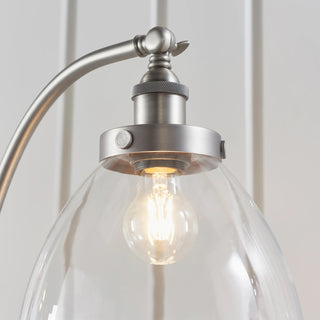 Hansen 1 Floor Light Brushed Silver - KC at HOME