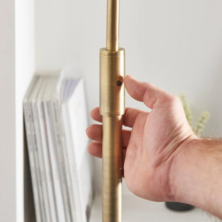Otto Floor Lamp Black Marble - KC at HOME