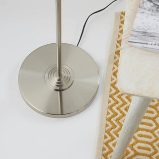 Highclere 3 Floor Light Chrome & Natural - KC at HOME