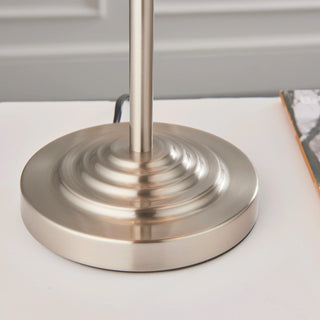 Highclere 3 Table Light Chrome & Natural Linen - KC at HOME