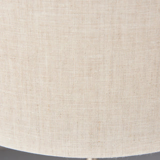Highclere 3 Table Light Chrome & Natural Linen - KC at HOME