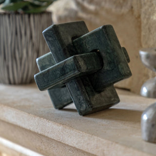 Amadora Link Marble Square Green - KC at HOME