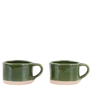 Rustic Mug Green (4pk) - KC at HOME