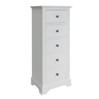 Milford 5 Drawer Narrow Chest Of Drawers