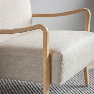 Chedworth Armchair Natural Linen - KC at HOME