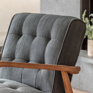 Humber Armchair Dark Grey Linen