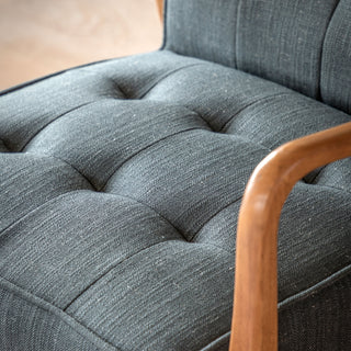 Humber Armchair Dark Grey Linen