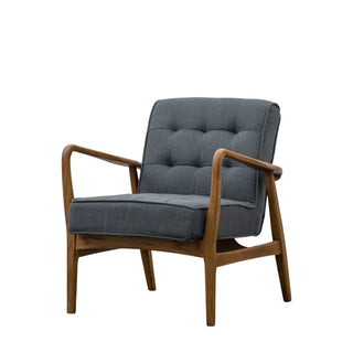 Humber Armchair Dark Grey Linen