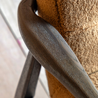 Humber Armchair Ochre Faux Sheepskin