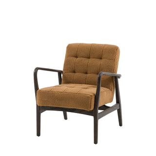 Humber Armchair Ochre Faux Sheepskin