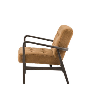 Humber Armchair Ochre Faux Sheepskin