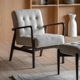 Humber Armchair Cream Faux Sheepskin
