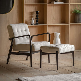 Humber Armchair Cream Faux Sheepskin