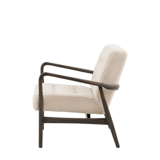 Humber Armchair Cream Faux Sheepskin