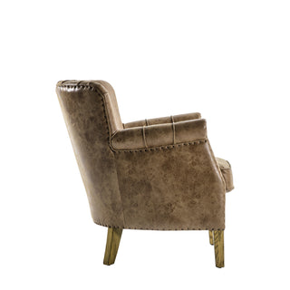 Hickman Armchair Brown Leather