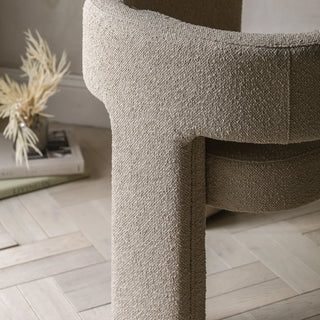 Arezzo Armchair Taupe - KC at HOME