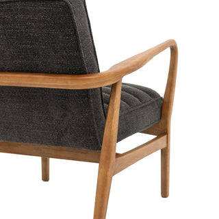 Datsun Armchair Charcoal Boucle