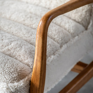 Datsun Armchair Cream Sheepskin