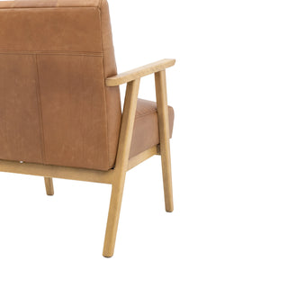 Blackhall Armchair Antique Brown Leather - KC at HOME