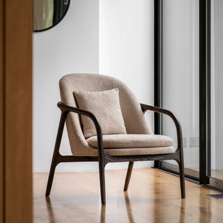Alegra Armchair Taupe - KC at HOME