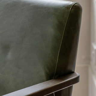 Neyland Armchair Heritage Green Leather