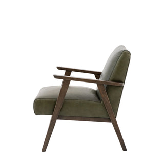 Neyland Armchair Heritage Green Leather