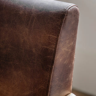 Neyland Armchair Vintage Brown Leather
