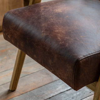 Neyland Armchair Vintage Brown Leather