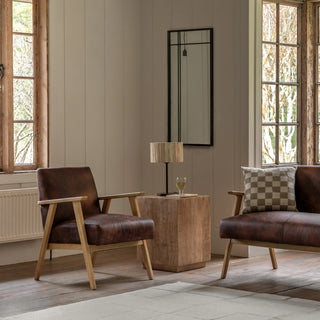 Neyland Armchair Vintage Brown Leather