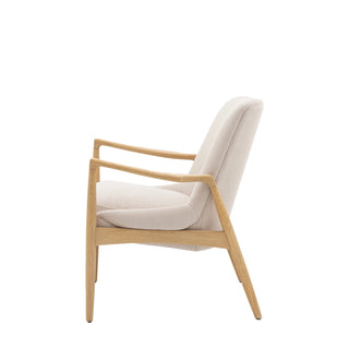 Carrera Armchair Natural Linen - KC at HOME