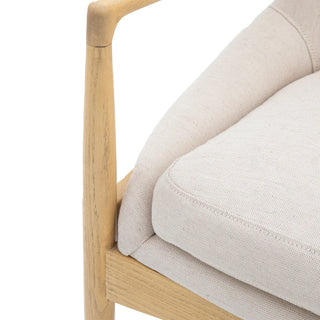 Carrera Armchair Natural Linen - KC at HOME