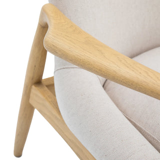 Carrera Armchair Natural Linen - KC at HOME