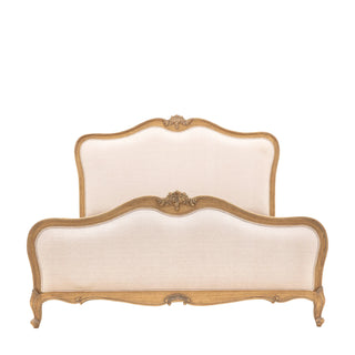Chic 6' Linen Upholstered Bed Weathered - KC at HOME