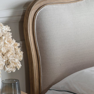 Chic 6' Linen Upholstered Bed Weathered - KC at HOME