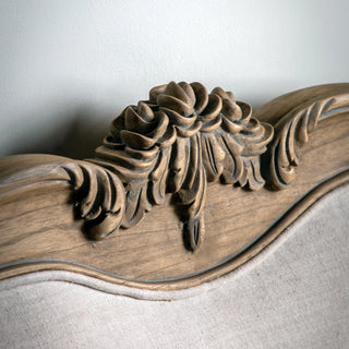 Chic 6' Linen Upholstered Bed Weathered - KC at HOME